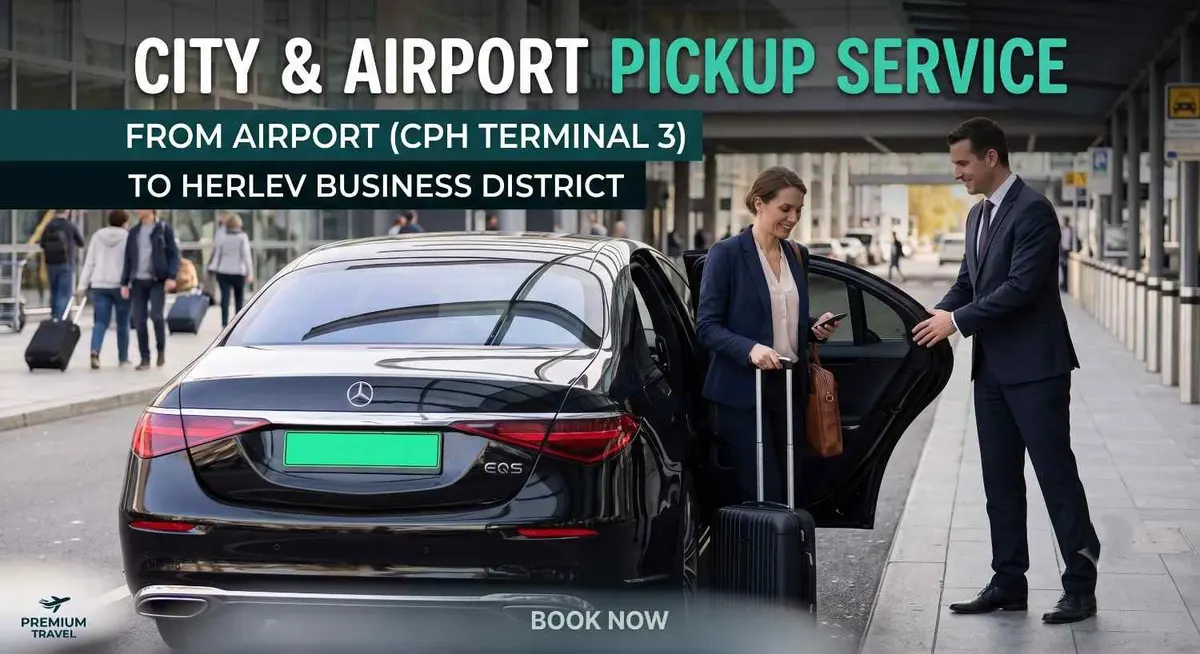 Copenhagen Airport to Herlev airport pickup service