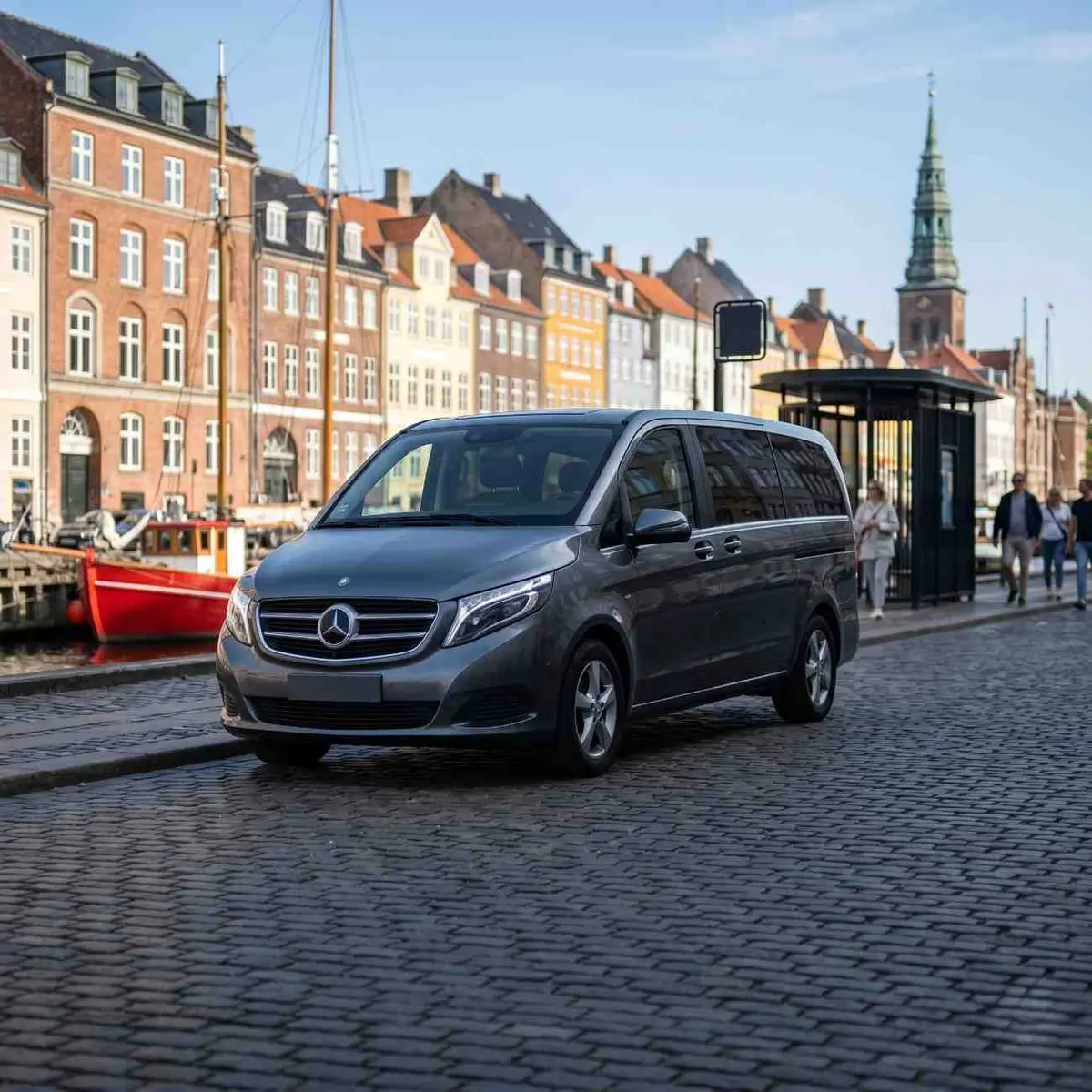 Mercedes taxi at Nyhavn, Copenhagen
